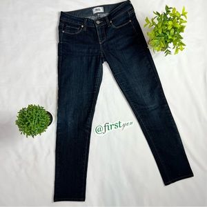 Paige Skyline Skinny Dark Blue Jeans Size 26